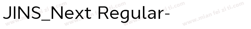 JINS_Next Regular字体转换